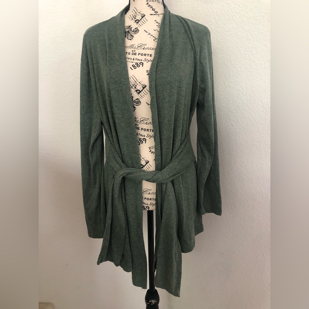 Spadehill Women's Green Sweater Cardigan Large